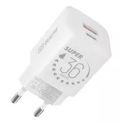 OBAL:ME GaN putni punjač USB-A + USB-C 36W bijeli