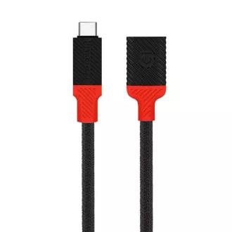 Taktički Pin4Fun adapter USB-C/Lightning 0,1 m crni/crveni