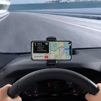 Baseus SUDZ-A01 Big Mouth Dashboard Phone Holder with Clip Black