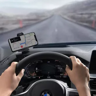 Baseus SUDZ-A01 Big Mouth Dashboard Phone Holder with Clip Black