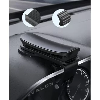 Baseus SUDZ-A01 Big Mouth Dashboard Phone Holder with Clip Black
