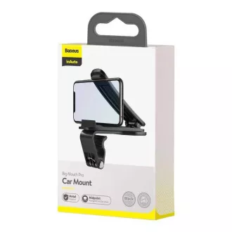 Baseus SUDZ-A01 Big Mouth Dashboard Phone Holder with Clip Black