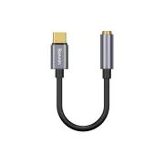 Baseus CATL54-0G kabelski adapter s USB-C na 3,5 mm audio utičnicu L54 (ženski) tamno siva