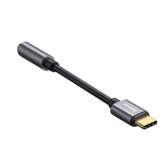 Baseus CATL54-0G kabelski adapter s USB-C na 3,5 mm audio utičnicu L54 (ženski) tamno siva