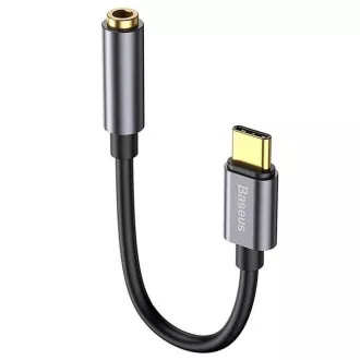 Baseus CATL54-0G kabelski adapter s USB-C na 3,5 mm audio utičnicu L54 (ženski) tamno siva