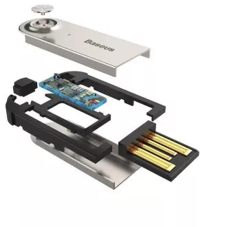 Baseus CABA01-01 Bluetooth 5.0 adapter na 3,5 mm Jack crni
