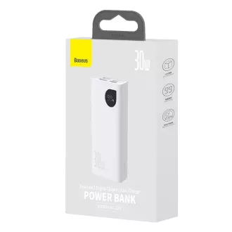 Baseus Adaman2 power bank 10000 mAh 30W 2xUSB/USB-C bijeli Baseus Adaman2 power bank 10000 mAh 30W 2xUSB/USB-C bijeli