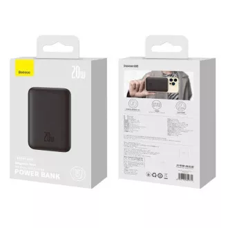 Baseus magnetska prijenosna baterija 10000mAh 20W crna Baseus magnetska prijenosna baterija 10000mAh 20W crna