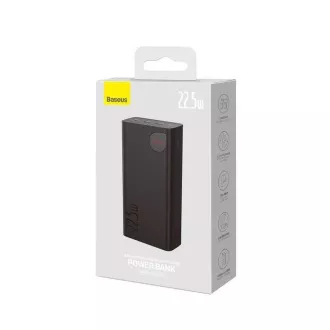 Baseus Adaman digitalni prijenosni punjač s zaslonom 40000 mAh 22,5 W crne boje Baseus Adaman digitalni prijenosni punjač s zaslonom 40000 mAh 22,5 W crne boje