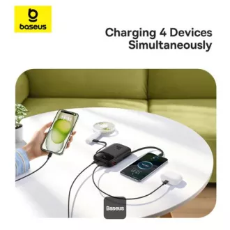 Baseus power bank Qpow 10000mAh 30W crni s USB-C kabelom