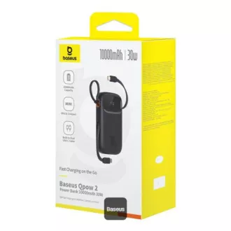 Baseus power bank Qpow 10000mAh 30W crni s USB-C kabelom