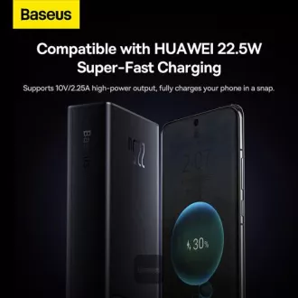 Baseus prijenosna baterija Star-Lord 30000 mAh 22.5W USB/USB-C crna