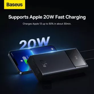 Baseus prijenosna baterija Star-Lord 30000 mAh 22.5W USB/USB-C crna