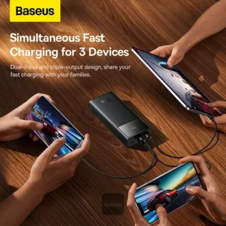 Baseus prijenosna baterija Star-Lord 30000 mAh 22.5W USB/USB-C crna