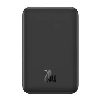 Baseus Mini power bank s bežičnim punjenjem 5000 mAh 20W USB-C crna Baseus Mini power bank s bežičnim punjenjem 5000 mAh 20W USB-C crna