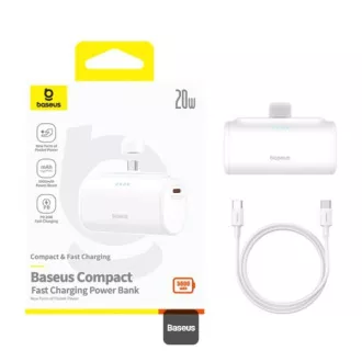 Baseus power bank 5000mAh 20W USB-C bijeli Baseus power bank 5000mAh 20W USB-C bijeli