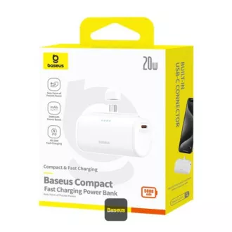 Baseus power bank 5000mAh 20W USB-C bijeli Baseus power bank 5000mAh 20W USB-C bijeli
