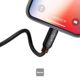 Baseus podatkovni kabel 3u1 microUSB+Lightning+USB-C 1.2m 3.5A
