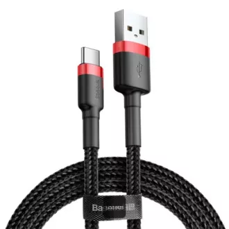 Baseus podatkovni kabel Cafule USB-C 2m 2A crveno-crni Baseus podatkovni kabel Cafule USB-C 2m 2A crveno-crni