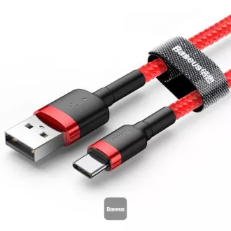 Baseus podatkovni kabel Cafule USB-C 2m 2A crveni