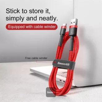 Baseus podatkovni kabel Cafule USB-C 2m 2A crveni