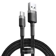 Baseus podatkovni kabel Cafule USB-C 2m 2A sivo-crni