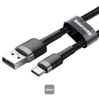 Baseus podatkovni kabel Cafule USB-C 2m 2A sivo-crni