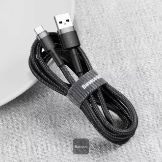 Baseus podatkovni kabel Cafule USB-C 2m 2A sivo-crni