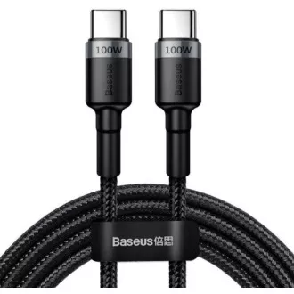 Baseus podatkovni kabel Cafule USB-C PD2.0 100W 2m 20V 5A sivo-crni Baseus podatkovni kabel Cafule USB-C PD2.0 100W 2m 20V 5A sivo-crni