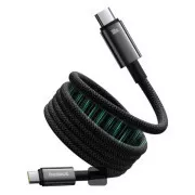Baseus podatkovni magnetski kabel Tungsten Gold USB-C/USB-C 1m 100W crni