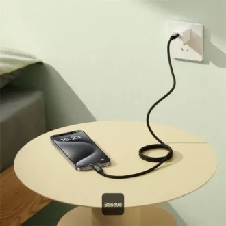 Baseus podatkovni magnetski kabel Tungsten Gold USB-C/USB-C 1m 100W crni