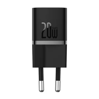 Baseus Quick punjač za mrežu GaN5 Mini 20W EU crni