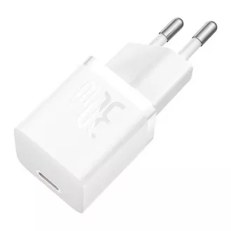 Baseus Quick punjač za mrežu GaN5 Mini 30W EU bijeli