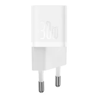 Baseus Quick punjač za mrežu GaN5 Mini 30W EU bijeli
