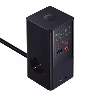 Baseus PowerCombo Tower 100W EU stanica za punjenje crna