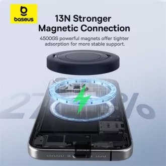 Baseus magnetna podloga za bežično punjenje Simple Mini4 Qi2 15W crna