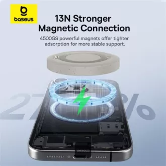 Baseus magnetna podloga za bežično punjenje Simple Mini4 Qi2 15W zlatna