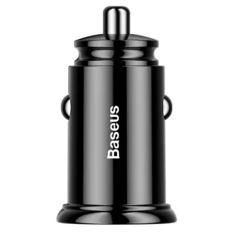 Baseus brzi auto punjač 2xUSB QC3.0 30W crni