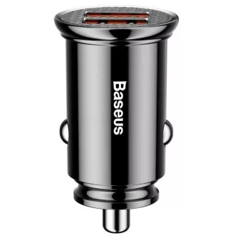 Baseus brzi auto punjač 2xUSB QC3.0 30W crni