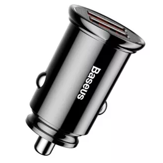 Baseus brzi auto punjač 2xUSB QC3.0 30W crni