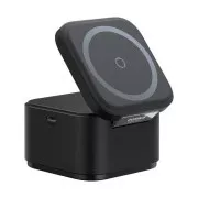 Baseus MagPro 3u1 magnetski bežični punjač 25W Cosmic Black