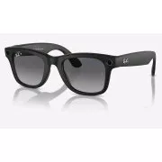 Meta Ray-Ban Wayfarer, AI naočale, mat crne, polarizirane gradijentne grafitne