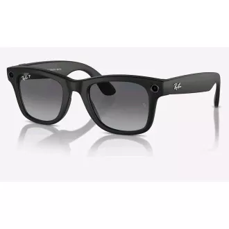 Meta Ray-Ban Wayfarer, AI naočale, mat crne, polarizirane gradijentne grafitne