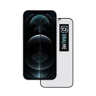 OBAL:ME Privacy 5D kaljeno staklo za Apple iPhone 12/12 Pro crno