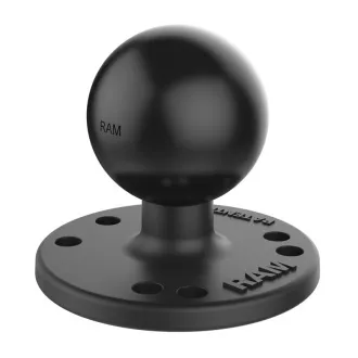 Okrugli adapter RAM Mounts s AMPS uzorkom rupa i kuglastim svornjakom od 1,5", RAM-202U