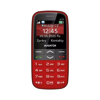 ALIGATOR A770 Senior crveni + stolni punjač ALIGATOR A770 Senior crveni + stolni punjač