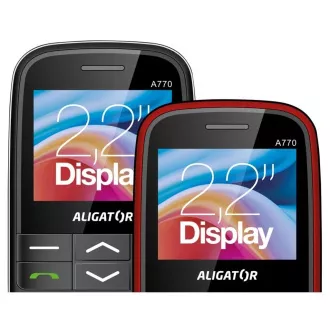 ALIGATOR A770 Senior crveni + stolni punjač ALIGATOR A770 Senior crveni + stolni punjač