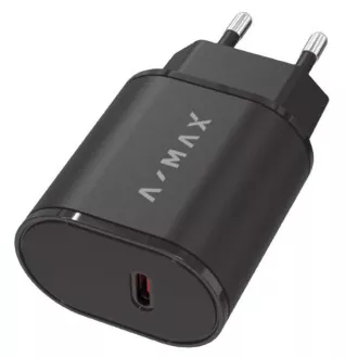 Aligator mrežni punjač A-MAX PD 20W USB-C crni