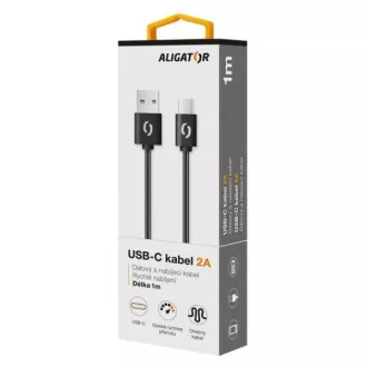 ALIGATOR Data kabel 2A, USB-C crni ALIGATOR Data kabel 2A, USB-C crni