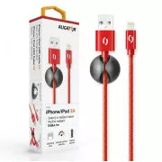 ALIGATOR PREMIUM Data kabel 2A, Lightning red